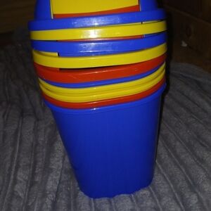 Colorful Stacking Buckets for Kids